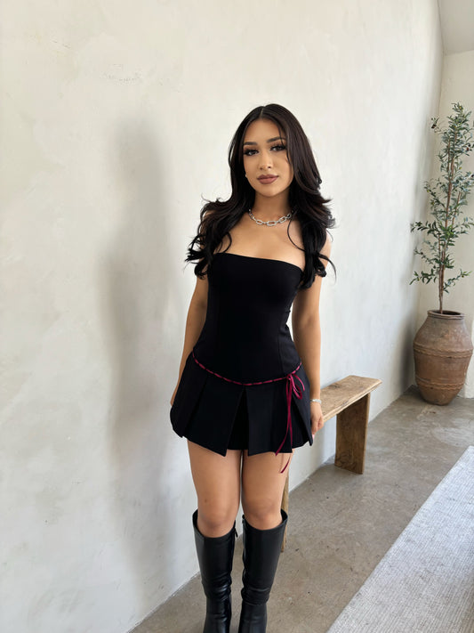 Val Romper Dress (Black)